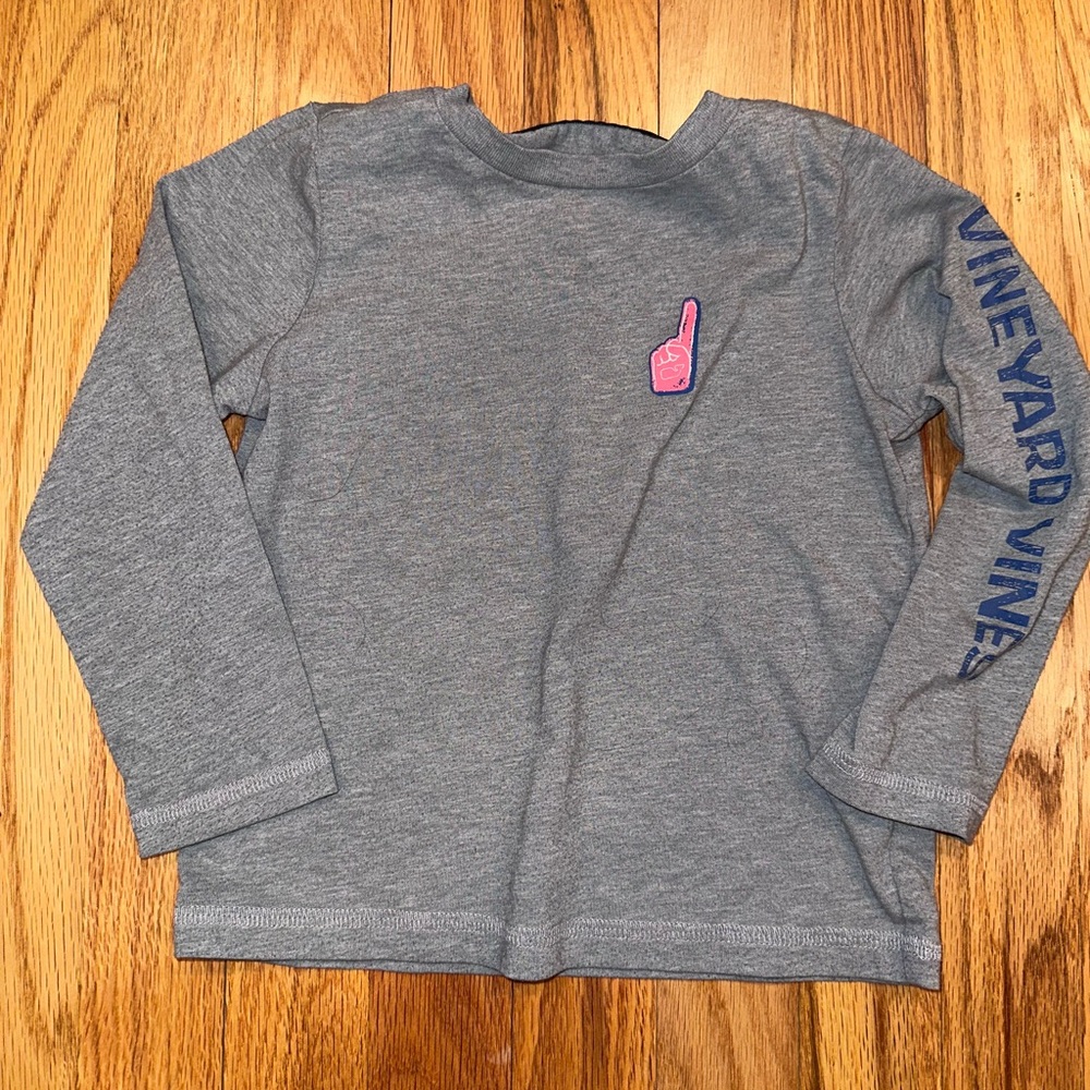 Vineyard Vines Gray Kids Long Sleeve Shirt, 3T